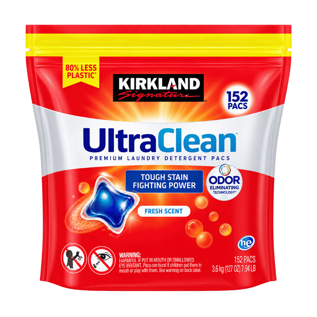 Kirkland Signature Ultra Clean HE Laundry Detergent Pacs 152-count buy online USA - 1